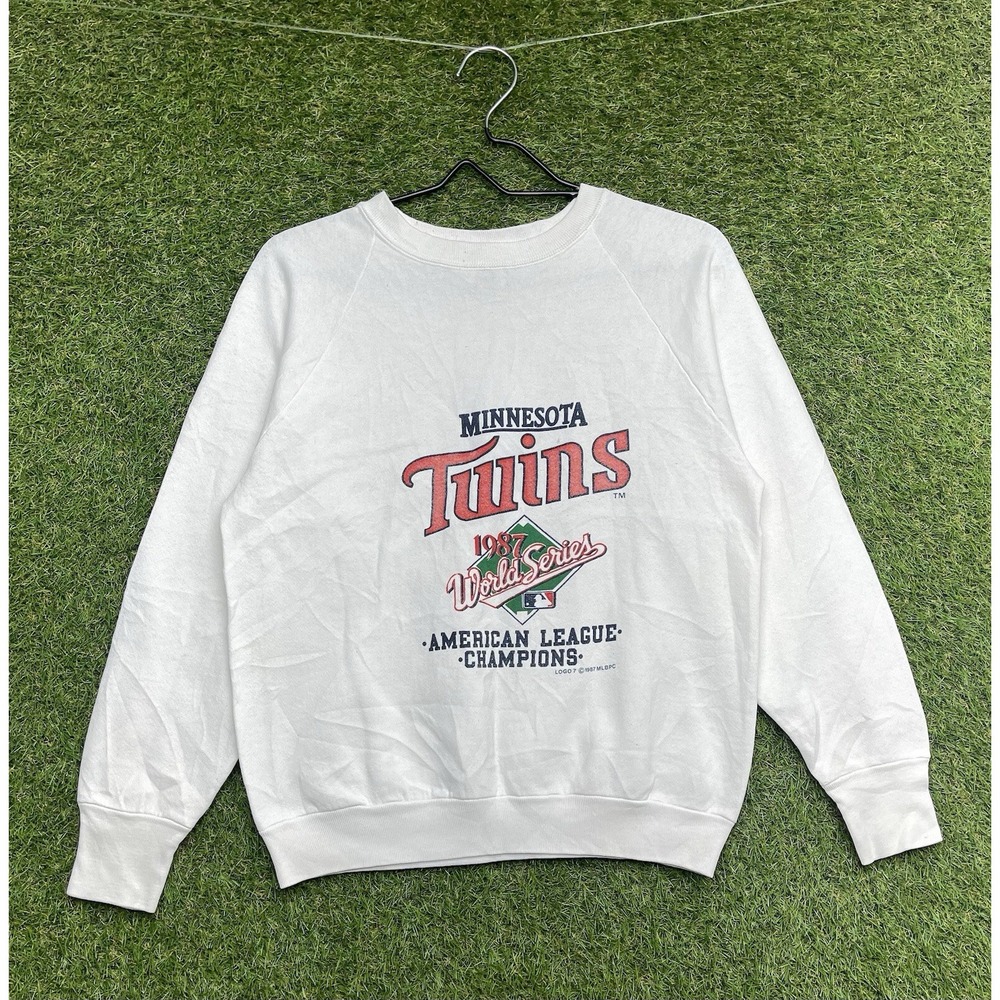 Vintage Minnesota Twins Sweatshirt Mens Medium 1987 World Series Champions MLB